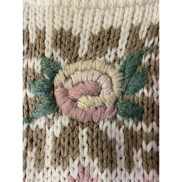 Vintage Shenanigans Sweater Womens M Used Knitted by Hand - Picture 7 of 16